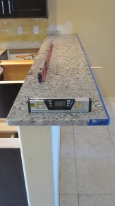 Granite Bar Top with Overhang