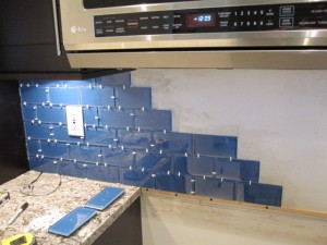 1/8" Spacers on Subway Tile