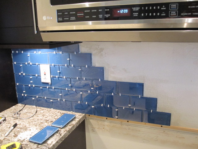 How to Install a Glass Tile Backsplash - Armchair Builder :: Blog ...