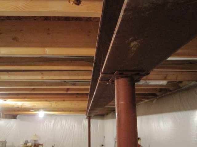 Lally column wood wraps beautifully conceal your basement support