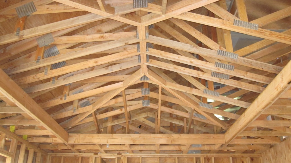 hip roof cathedral ceiling rafter ties