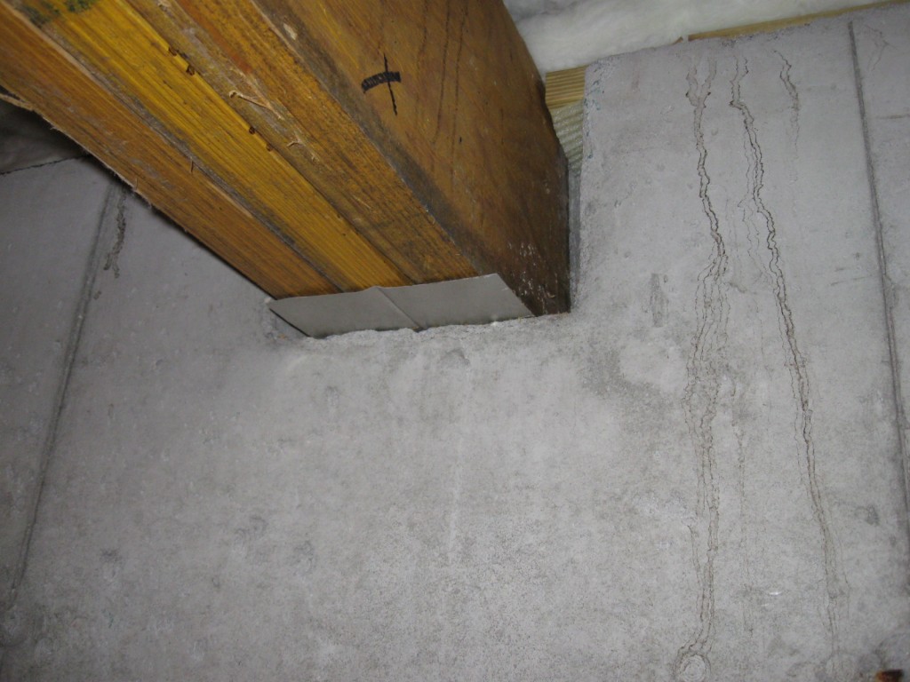shrinkage cracks in concrete beams