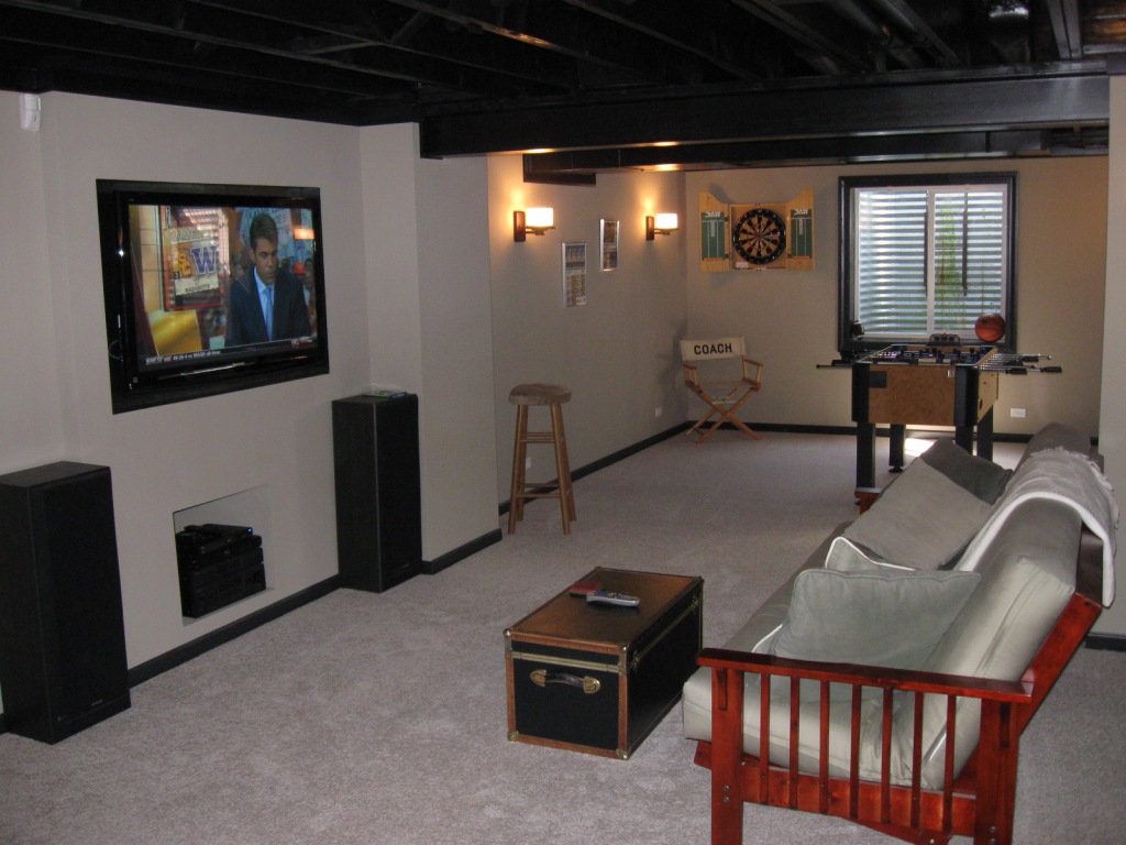 Affordable Basement Finish for new and existing homes.- Armchair